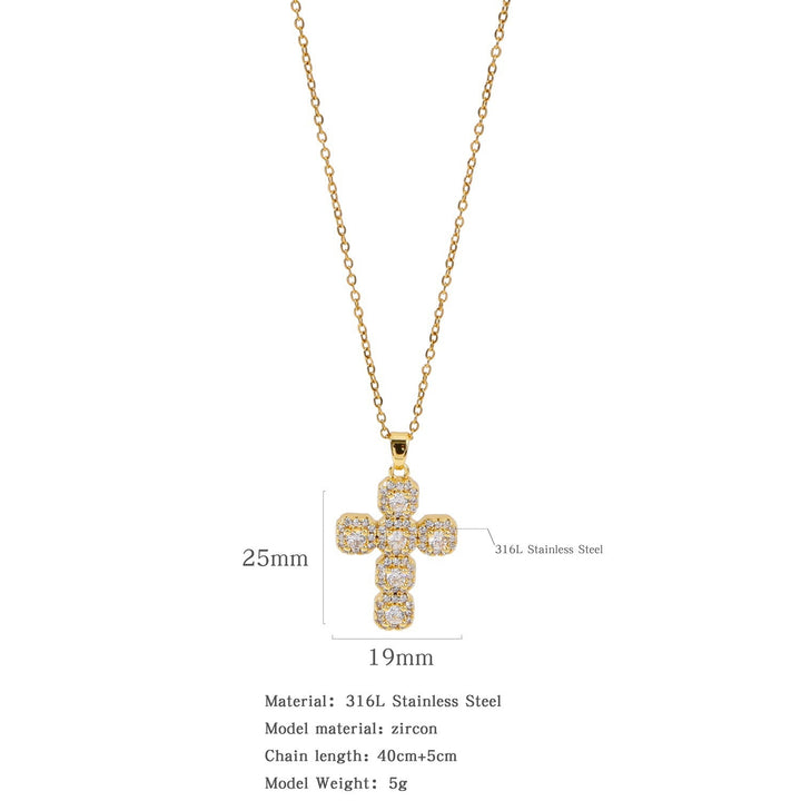 Charm Religious Cross Pendant Necklace