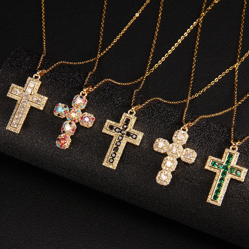 Charm Religious Cross Pendant Necklace