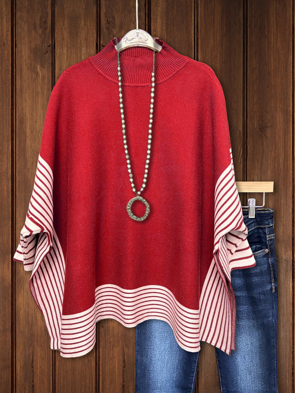 Fashion Striped Knit Sweater