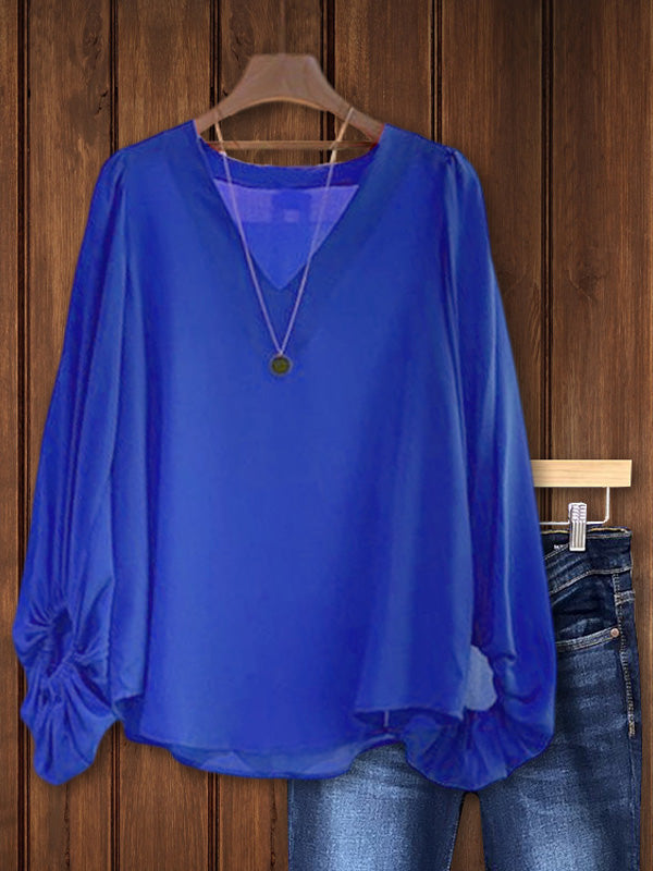 Balloon Sleeve Loose Top