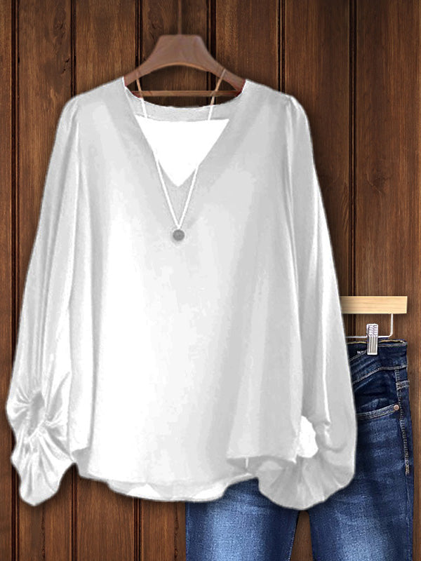 Balloon Sleeve Loose Top