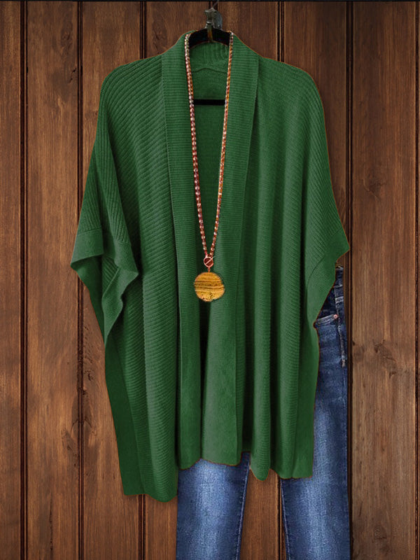 Oversize Cardigan In Cotton Fleece